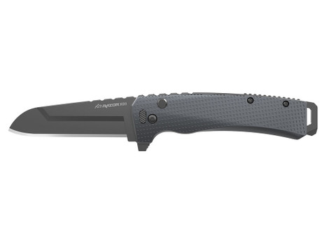 Outdoor Edge XDS330AC Razor XD3 3" Folding Plain 420J2 SS Blade Charcoal