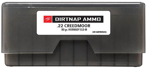 Fierce Firearms DNP22CM80GRELDM Dirtnap  22Creedmoor 80gr Extremely Low Drag-Match 20 Per Box/10 Case                                                                                                   