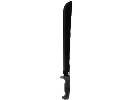 S.O.G SOG-MC02-N SOGfari 18" Black Powder Coated 3Cr13MoV SS Blade Black Kraton Handle 24" Long Includes Sheath