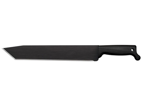 Cold Steel CS97BTMS Tanto 13" Black Matte Baked-On Anti Rust 1055 Carbon Steel Blade/ Black Polypropylene Handle 15.63" Long Includes Sheath