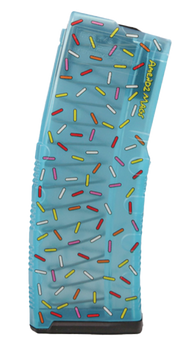 Amend2 CS5MODCTSPR30 MOD-C Sprinkle Donut 30rd 5.56 NATO Fits AR-15 Teal Sprinkles                                                                                                                      