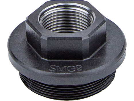 Kgm Suppressors A-SMG9-DTA-S-4 SMG9 Direct Thread Adapter Black Nitride Steel M13.5x1 LH Threads
