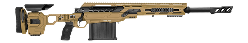 Cadex Inc CDX50DUAL50206BR20I2J5 CDX-50 Tremor 50 BMG 5+1 20.60" Black DLC Match Grade Threaded Barrel, Black DLC Aluminum Receiver w/Picatinny Rail, Adjustable Folding Hybrid Tan Stock, Black Polymer