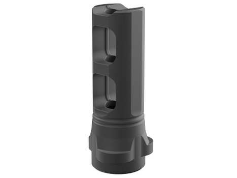 Breek Arms BRK4311 Breek LOK 3QD Gemini Dual-Port Black Nitride Steel 5/8"x24 Threads 30 Cal