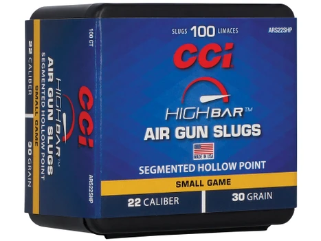 CCI ARS22SHP22 High Bar Air Gun Slug 22Cal 30gr Segmented Hollow Point 100 Per Box/5 Case