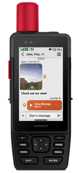 Garmin 0100292100 GPSMAP H1i Plus Dog Tracker/Maps/GPS 64GB Memory Black/Red Transflective, Color TFT Touchscreen                                                                                       