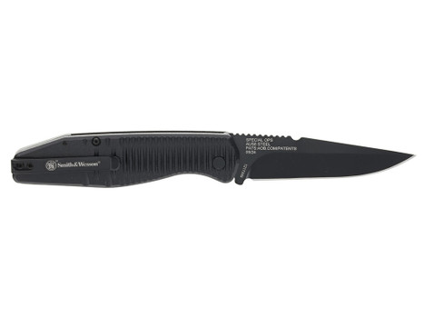 Smith & Wesson Knives 1215357 Special Ops Full Size 3.40" Folding Drop Point Plain AUS-8A SS Blade Aluminum Handle
