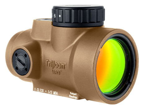 Trijicon 2200346 MRO SD Coyote Tan 1x25mm 2 MOA Green Dot Reticle