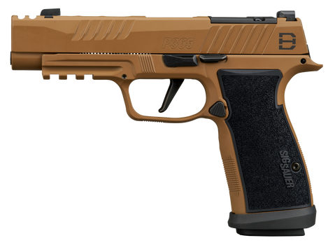 Sig Sauer 365AXGF9DH3 P365 DH3 AXG Compact 9mm Luger 21+1 3.70" Black DLC Barrel, Coyote Cerakote Stainless Steel Lightening Cut/Optic Ready/Serrated Slide, Coyote Cerakote AXG Grip Module, SIG-LOC Co