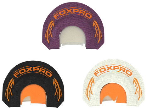 Foxpro HYBRID SPUR COMBO Crooked Spur Hybrid Spur Combo Pack Diaphragm Call Double Reed Turkey Sounds Attracts Turkeys Black/Purple/White 3 Piece