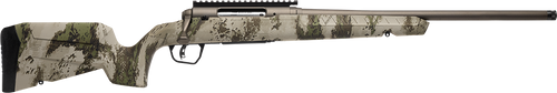 Savage Arms 32302 Axis 2 Pro Compact 243 Win 4+1 20" Gun Metal Bronze Cerakote Heavy Threaded Barrel & Picatinny Rail Carbon Steel Receiver, Fixed Woodland Camo Synthetic Stock, Right Hand            