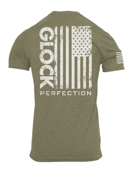 GLK AP96397 PERFECTION FLAG TEE S   GRN