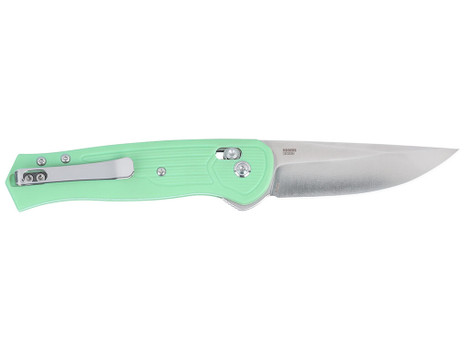 CRKT 7170B SERO EDC 3.02" Folding Plain TiNi S35VN SS Blade, Aqua Textured GRN Handle