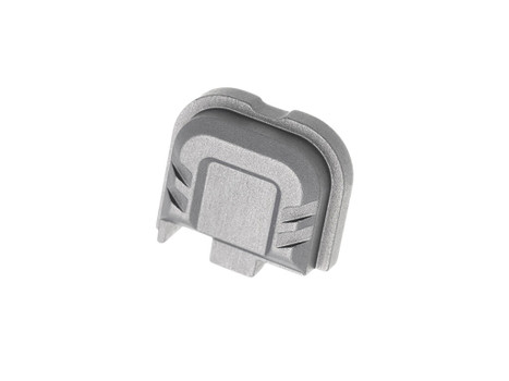 Tyrant CNC TDG43X48SPGREY Slide Cover Plate Chevron Design Glock 43x/48 Grey Aluminum