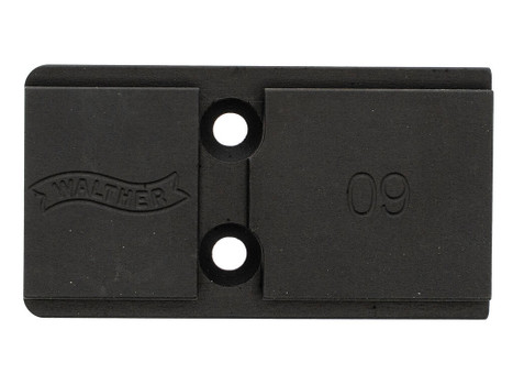 Walther Arms 5136208 Optic Plate Black Steel Fits Walther PDP 2.0