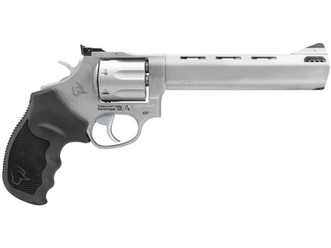 Taurus 2-627069 Tracker 627 Medium 357 Mag 38 Special +P 7 Shot 6.50" Matte Stainless Steel Ported Barrel, Cylinder & Frame, Black Ribber Grip, Transfer Bar Safety, Exposed Hammer
