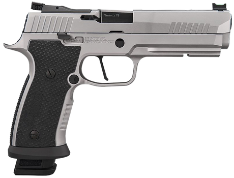 Sig Sauer 320SXG59STAS10 P320  Full Size Frame 9mm Luger 10+1 5" Optic Ready Stainless Steel Slide Black LOK Grip                                                                                       