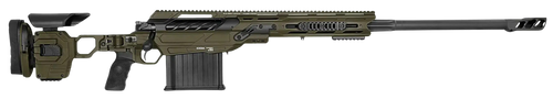 Cadex Inc CDX50DUAL5029BR40I2J5N CDX-50 Tremor 50 BMG 5+1 29" Black DLC Match Grade Threaded Barrel, Black DLC Aluminum Receiver w/Picatinny Rail, Adjustable Folding OD Green Stock, Black Polymer Grip