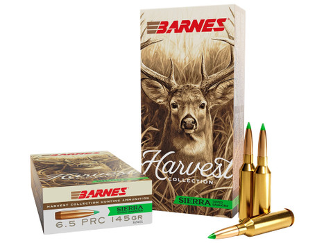 Barnes Bullets 32401 Harvest 6.5PRC 145gr Sierra Tipped GameKing 20 Per Box/10 Case