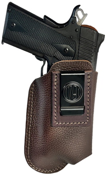 1791 Gunleather ORLBFCD3LBRWL Optic Ready Light Bearing Fair Chasing IWB Size 03 Brown Left Hand                                                                                                        