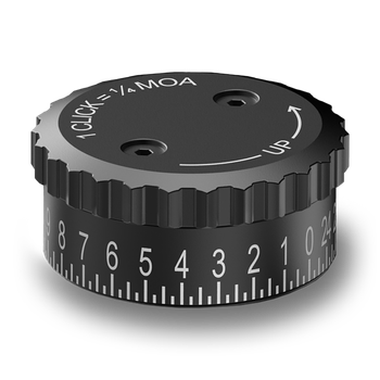 Burris 626402 Knob Synergy Advanced Exposed Black Aluminum Compatible w/ Fullfield Rifle Scope                                                                                                          
