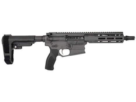 Cobalt Kinetics CKPROLITE30075CHARCOAL Pro Lite 300 Blackout 30+1 7.50" Black Melonite Barrel, Charcoal Aluminum Receiver w/Picatinny Rail, Black Polymer SB Tactical SBA3 Brace, Black Polymer Grip