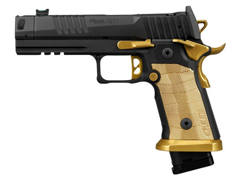 Sig Sauer 211F-9-GTO-SC P211 GTO Spectre Comp Full Size 9mm Luger 23+1 4.40" Black Bull Barrel w/MACH3D Compensator, Black Nitron Stainless Steel Optic Ready/Serrated Slide & Frame w/Picatinny Rail, C