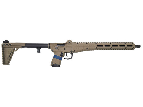 Kel-Tec SUB2K9GLKTAN10 SUB2000 Gen3 9mm Luger 10+1 16.15" Black Steel Threaded Barrel, Tan Picatinny Rail Aluminum Receiver, M-LOK Handguard, Tan Synthetic Folding Stock, Black Polymer Grip