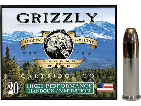 Grizzly Ammo GC357M9 357Mag 148gr Jacketed Hollow Point 20 Per Box/10 Case