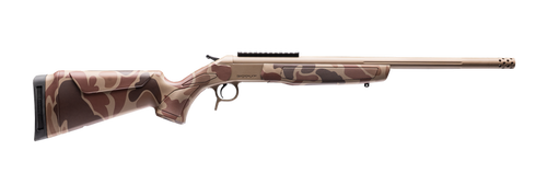CVA CR4442DC Cascade Takedown 45-70 Gov 1rd 20" Flat Dark Earth Cerakote Stainless Steel Threaded Barrel & Receiver w/Picatinny Rail, Duck Camo Synthetic Stock                                         