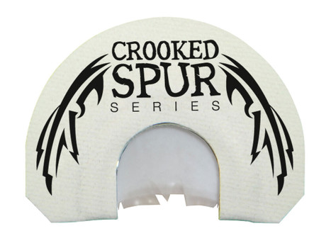 Foxpro CSMOUTHWHTSLASH Crooked Spur V-Cut Slash Diaphragm Call Triple Reed Turkey Sounds Attracts Turkeys White