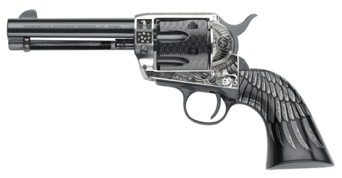 Pietta GW357DOGE434NMB Great Western II D.O.G.E. Sports South Exclusive 357 Mag 6rd 4.75"                                                                                                               