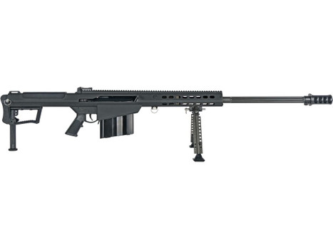 Barrett 20184 M107A1 50 BMG 10+1 29" Fluted Barrel, Picatinny Rail Receiver, M-LOK Handguard, QD BiPod Forend, Black Polymer Grip