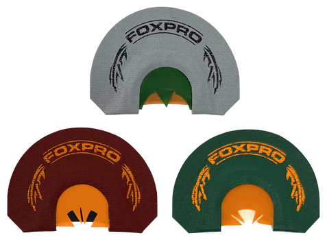 Foxpro CSBRDTKRCOMBO Beardtaker Combo Diaphragm Call Attracts Turkey Gray/Green/Red 3 Pack                                                                                                              