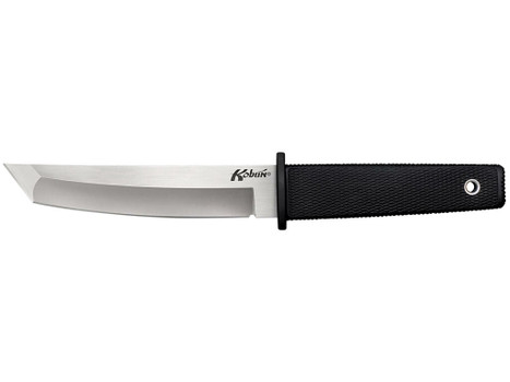 Cold Steel CS17T Kobun 5.50" Fixed Tanto Plain AUS-8A SS Blade/Black Deep Checkered Kray-Ex Handle Includes Belt Clip/Sheath