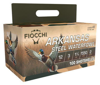 Fiocchi 123ADS2   12Gauge 3" 1 1/5oz 2Shot 100 Per Box/2 Case                                                                                                                                           