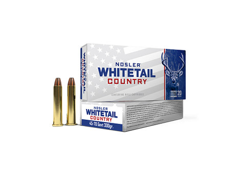 Nosler 40145 Whitetail Country 45-70Gov 300gr 20 Per Box/10 Case