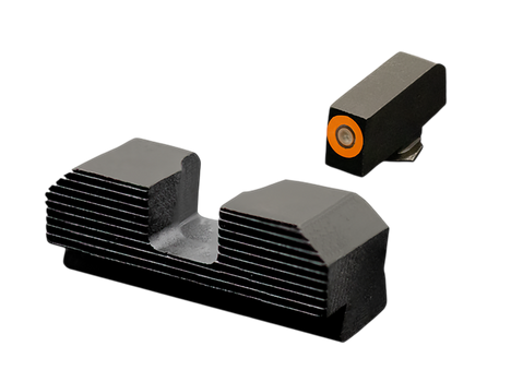 XS Sights GLM017P4N Minimalist Night Sight Set Orange Tritium Front/Black Oxide Frame. Compatible w/Glock                                                                                               