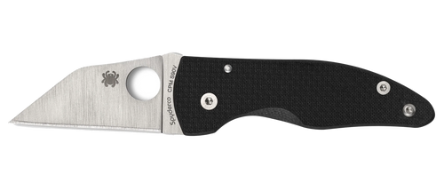 Spyderco C264CFP MicroJimbo  2.45" Folding Wharncliffe Plain Satin CPM S90V Blade, Black Textured Carbon Fiber Handle                                                                                   