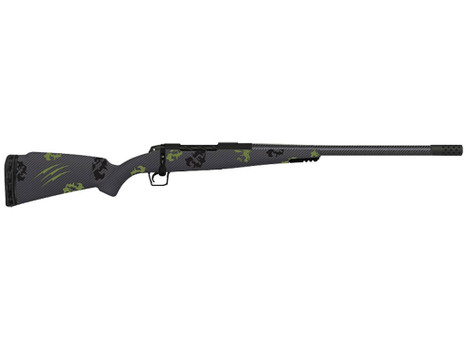 Fierce Firearms TWTROG300WIN24BF Twisted TI Rogue 300 Win 24" Black Cerakote Steel Threaded Barrel, Drilled & Tapped Titanium Receiver, LR Negative Comb Forest Camo Carbon Fiber Stock