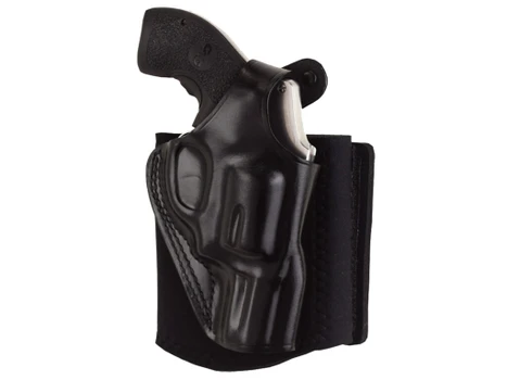 Galco AG600RB Ankle Glove Fits Ankles up to 13" Black Leather Hook & Loop Compatible w/ Sig P365/P365 SAS/Glock 42 Right Hand