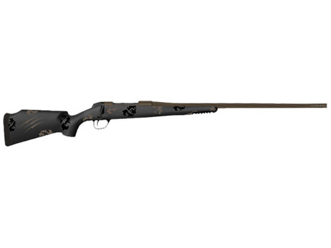 Fierce Firearms TWTROG7PRC22BT Twisted TI Rogue 7mm PRC 22" Black Cerakote Steel Threaded Barrel, Black Cerakote Drilled & Tapped Titanium Receiver, LR Negative Comb Trophy Camo Carbon Fiber Stock