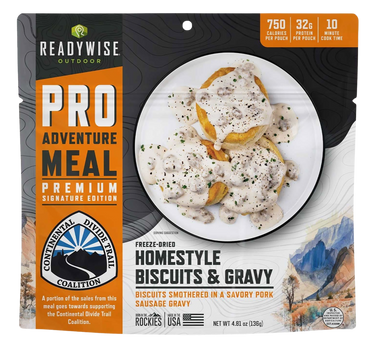 Wise Foods RW05403 Pro Meal Biscuits and Gravy 2 Servings 6 Per Case                                                                                                                                    