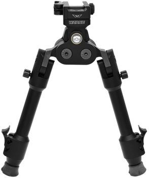 Warne 7923M Skyline Pro Bipod  Black Anodized QD Picatinny Head with Precision Legs                                                                                                                     