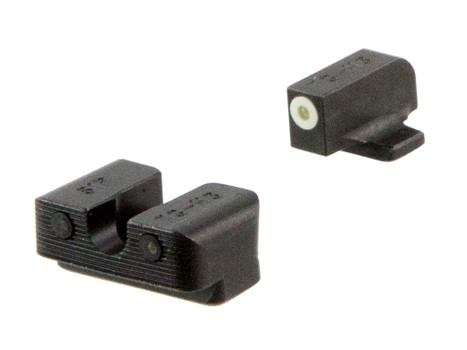 TruGlo TG231S2W Tritium Pro Black | Green Tritium White Outline Front Sight Green Tritium Rear Sight