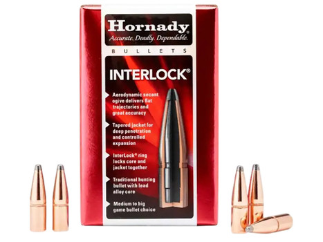 Hornady 3090 InterLock 30 Cal .308 220 gr Round Nose 100 Per Box/ 15 Case
