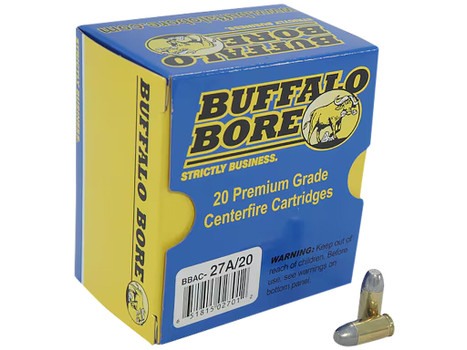 Buffalo Bore Ammunition 27A20 Personal Defense Strictly Business 380ACP +P 100gr Hard Cast Flat Nose 20 Per Box/12 Case