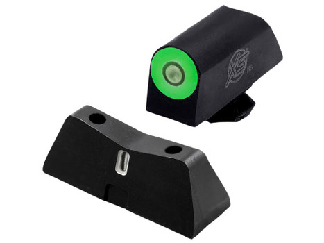 XS Sights GLX202S5G DXT2 Pro Night Sight Set Green Tritium Front/Black Oxide Frame Compatible w/Glock 42/43/43X/48
