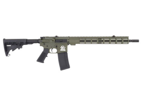 Great Lakes Firearms GL15223ODG AR-15 223 Wylde 30+1 16" Black Nitride Threaded Barrel, OD Green Cerakote Aluminum Receiver w/Picatinny Rail, M-LOK Handguard, Black Polymer Stock, Mil-Spec Grip