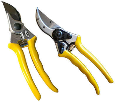 Wicked Tree Gear WTG017 Hand Pruner   Aluminum/Yellow Handle                                                                                                                                            